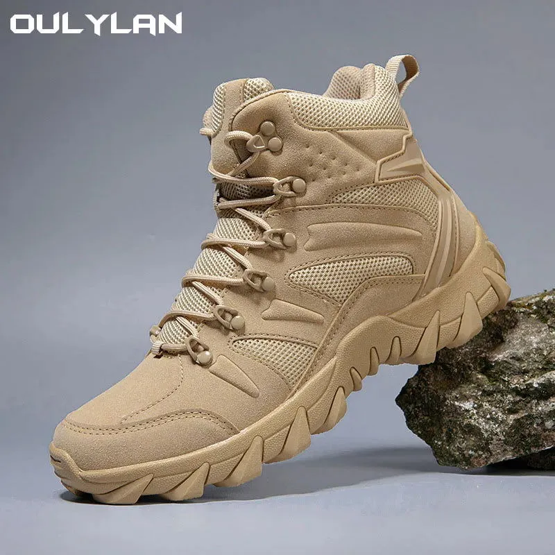 Army Men's Training Boots Outdoor Camping Mountaineering Shoes Desert Combat Men Military Tactical Boots Four Seasons Universal