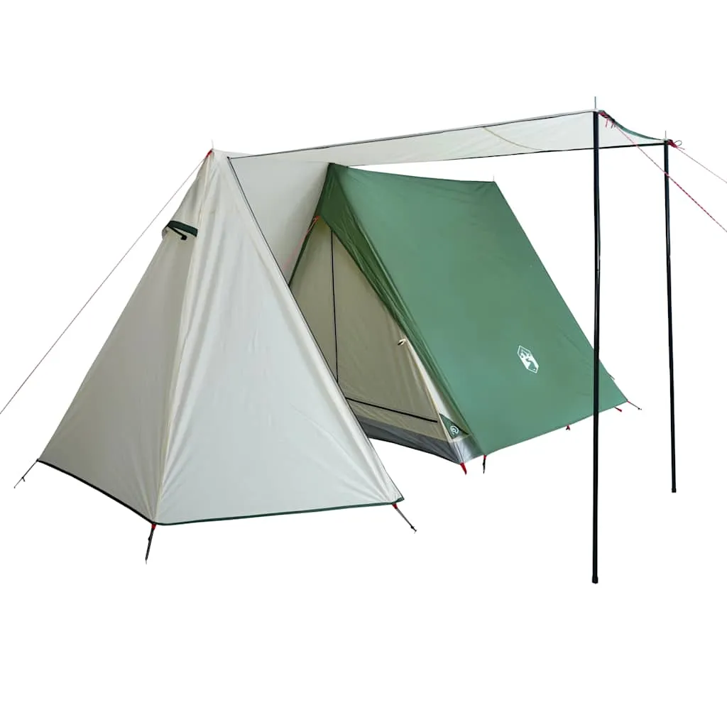 Camping Tent 3-Person Green Waterproof