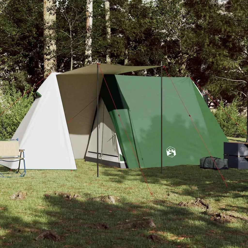 Camping Tent 3-Person Green Waterproof