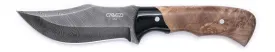 Carved Damascus Hunting Knife #10558