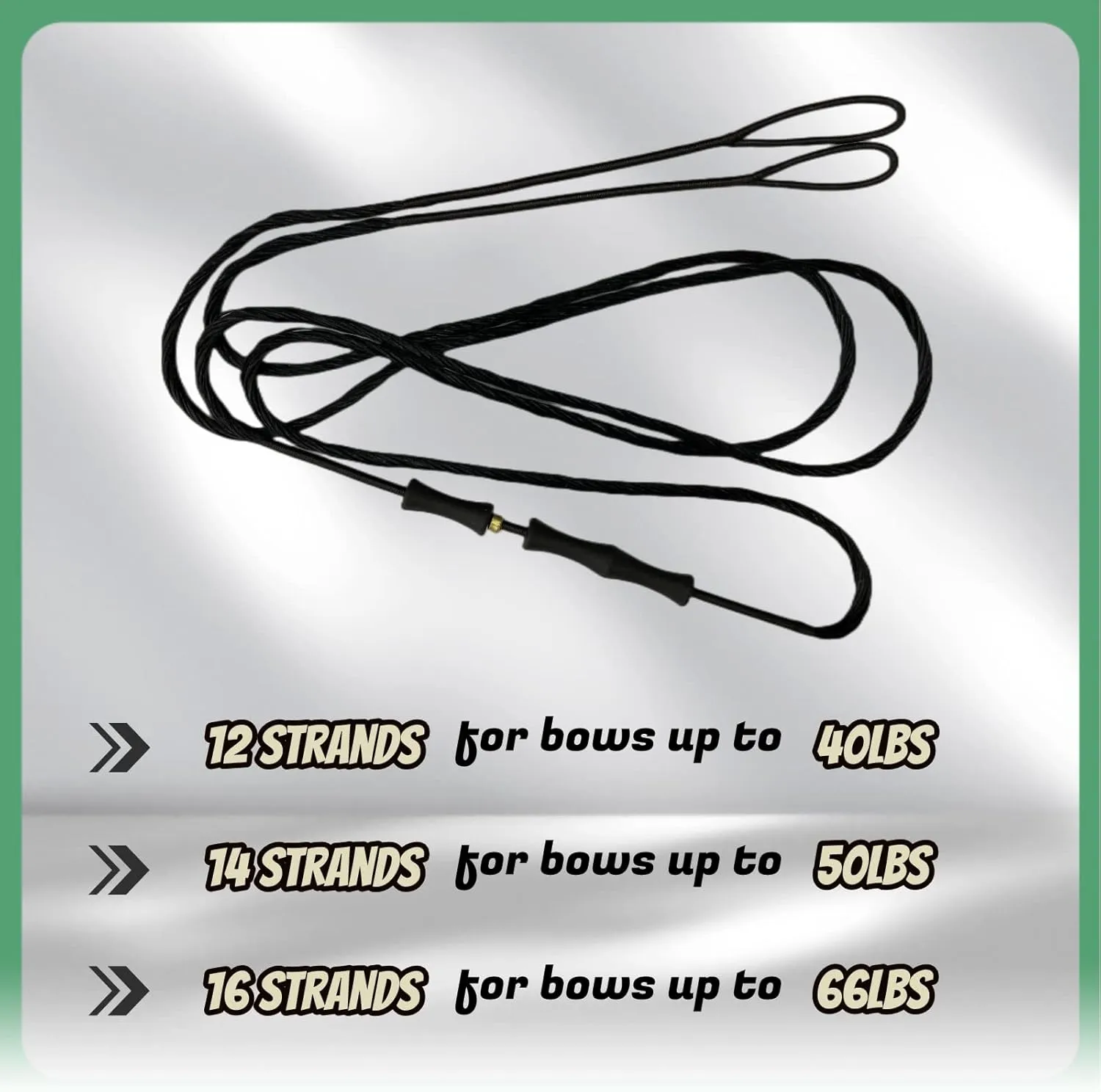 DEERACE Recurve Bow String and Bowstring Finger Savers Set, Dacron Bow String with Finger Guard