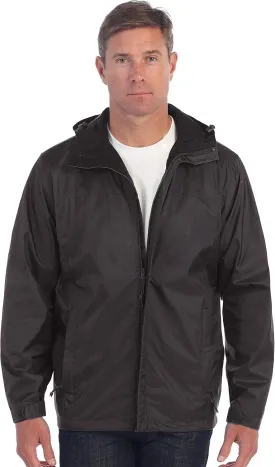Gioberti Men's Waterproof Rain Jacket With Mesh Lining and Carrying Bag