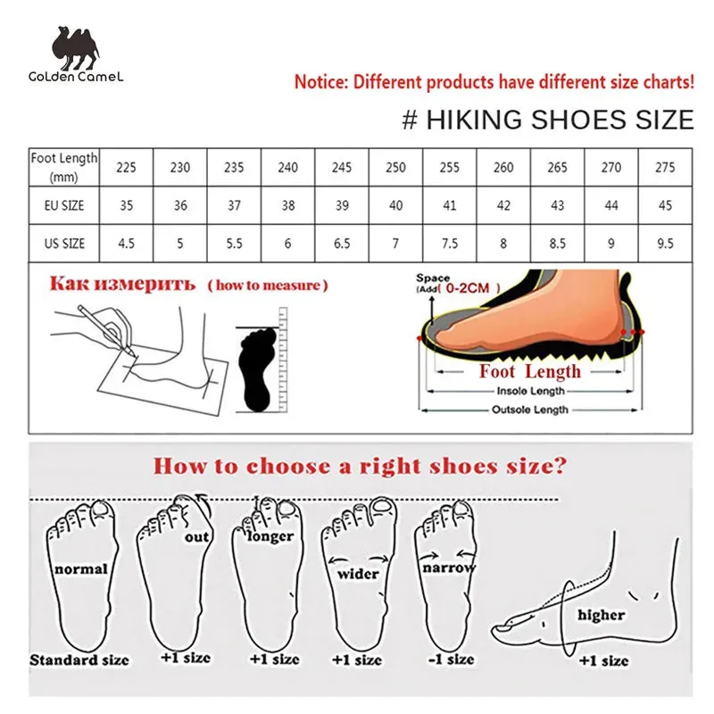 GOLDEN CMAEL Hiking Shoes Men's Winter Boots Wear-resistant Non-slip Thick-soled Anti-collision Mountaineering Shoes Desert Boot