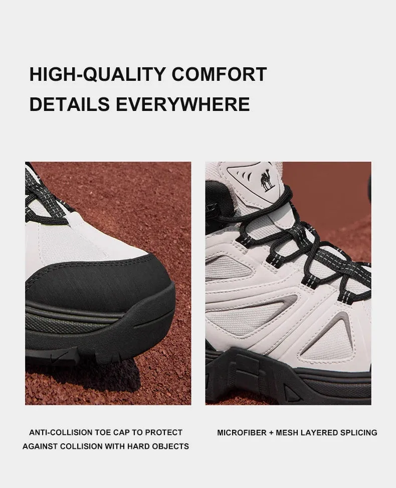 GOLDEN CMAEL Hiking Shoes Men's Winter Boots Wear-resistant Non-slip Thick-soled Anti-collision Mountaineering Shoes Desert Boot
