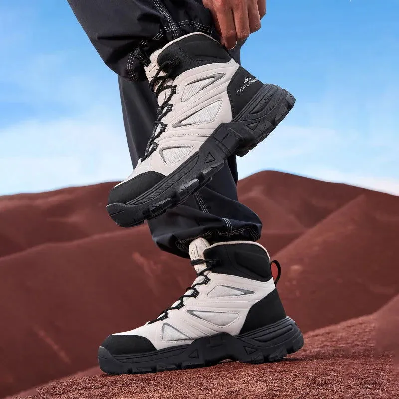 GOLDEN CMAEL Hiking Shoes Men's Winter Boots Wear-resistant Non-slip Thick-soled Anti-collision Mountaineering Shoes Desert Boot