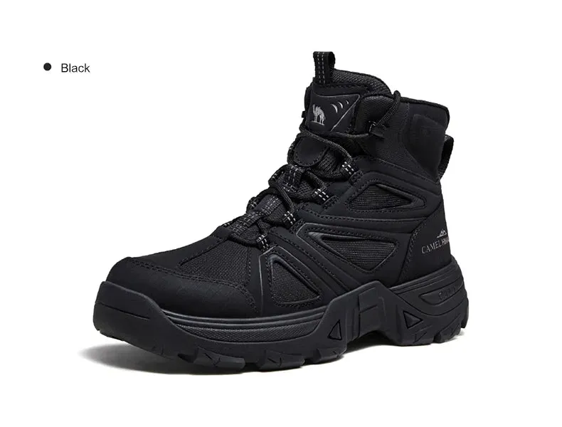 GOLDEN CMAEL Hiking Shoes Men's Winter Boots Wear-resistant Non-slip Thick-soled Anti-collision Mountaineering Shoes Desert Boot