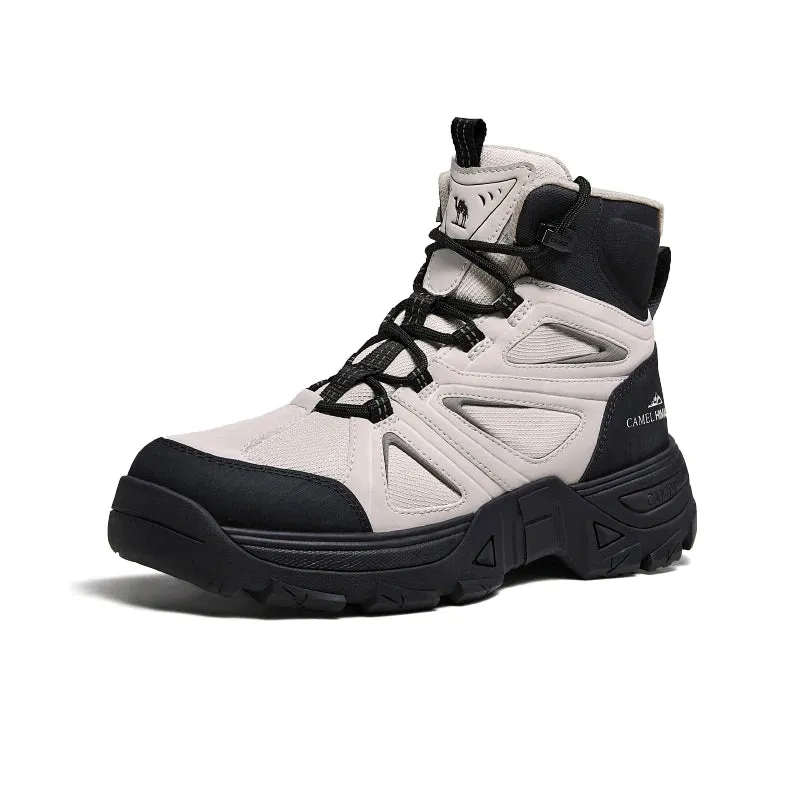 GOLDEN CMAEL Hiking Shoes Men's Winter Boots Wear-resistant Non-slip Thick-soled Anti-collision Mountaineering Shoes Desert Boot
