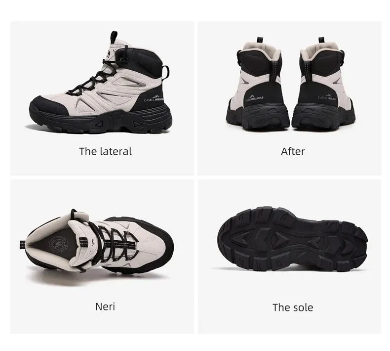 GOLDEN CMAEL Hiking Shoes Men's Winter Boots Wear-resistant Non-slip Thick-soled Anti-collision Mountaineering Shoes Desert Boot