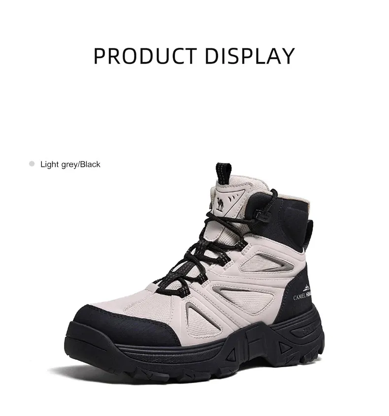 GOLDEN CMAEL Hiking Shoes Men's Winter Boots Wear-resistant Non-slip Thick-soled Anti-collision Mountaineering Shoes Desert Boot