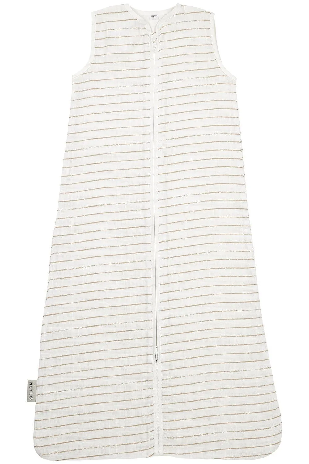 Meyco Sleeping Bag Muslin Stripe - Sand - 110CM