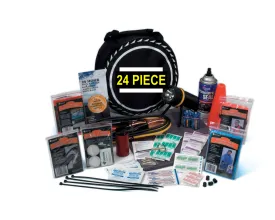 New Deluxe Superex 24 Piece Roadside Emergency Auto Kit! Retails $65 