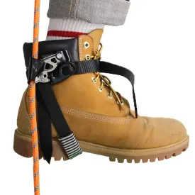 NewDoar Left Foot Ascender CE Certified Climbing Device (Left Black)