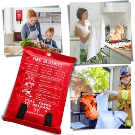Quick Extinguishing Emergency Fire Blankets