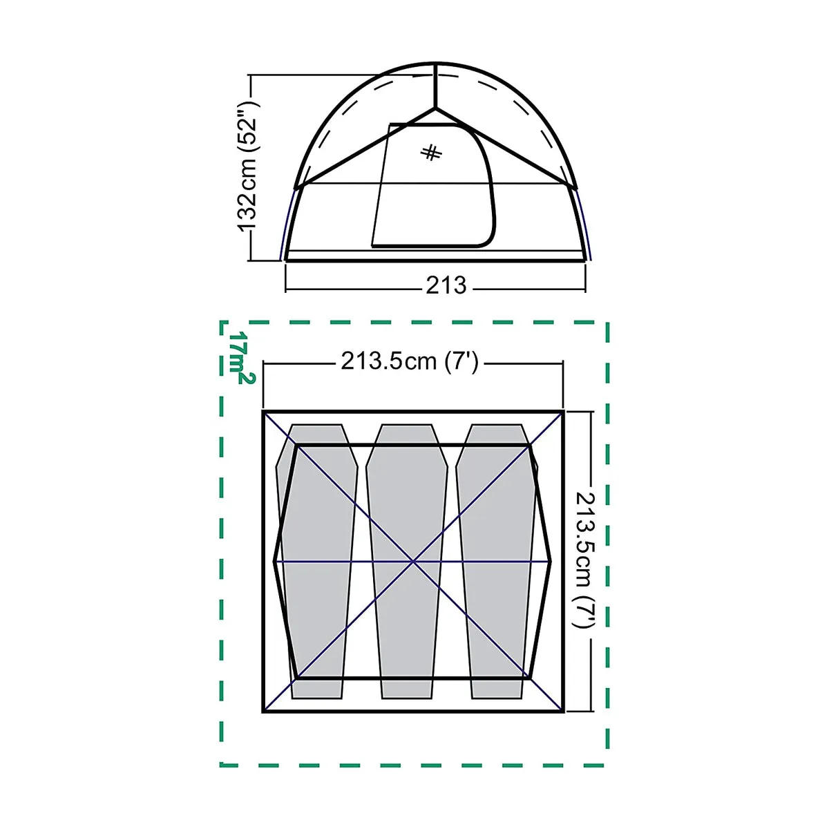 TENT SUNDOME 4 EXPORT COLEMAN